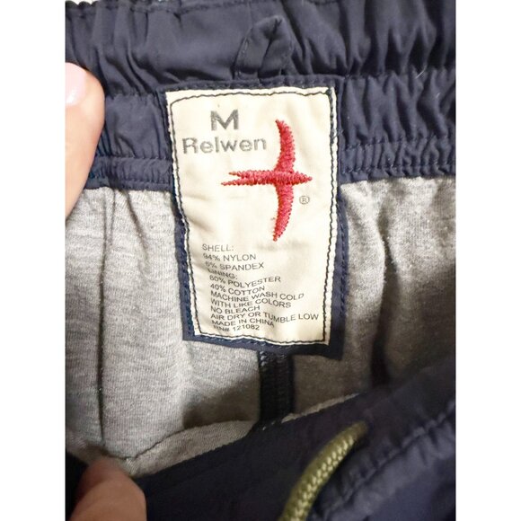 Relwen Mens Stretch Windpant Pull On Drawstring Athletic Cut Hiking Navy Medium - Picture 4 of 4